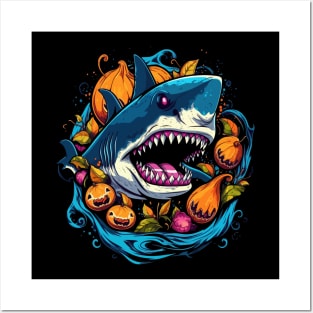 Shark  Halloween Posters and Art